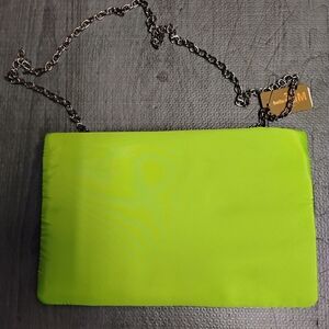 Lime Green Chain Shoulder Bag